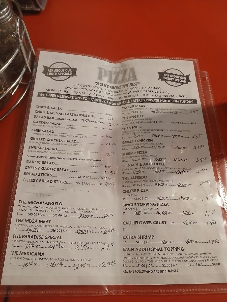 Paradise Pizza Menu-2